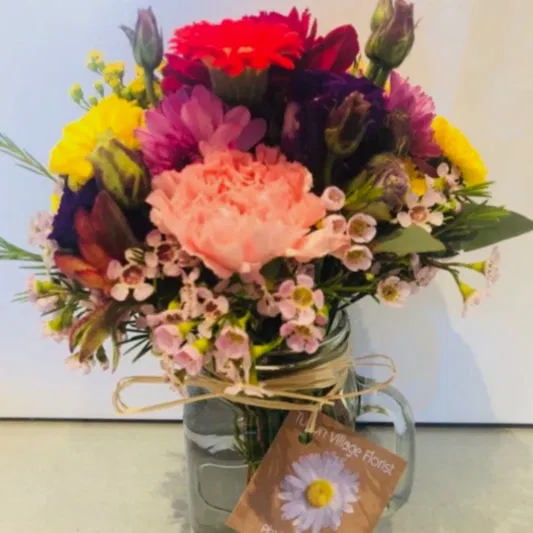 SEASONAL MIXED FLOWER JARS