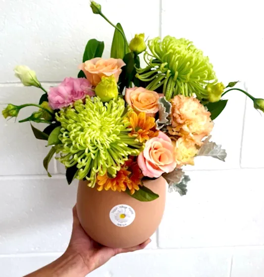 PASTEL POPPY SEASONAL ARRANGEMENT