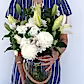 ANGELIC ANJEA White & Green Bouquet